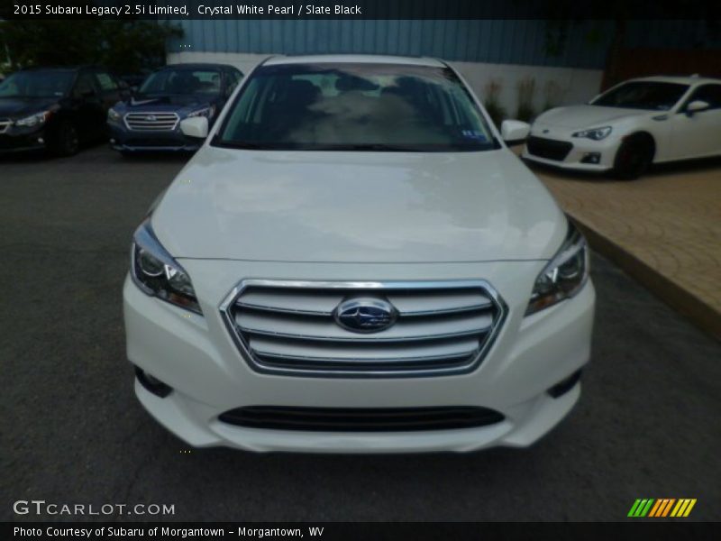 Crystal White Pearl / Slate Black 2015 Subaru Legacy 2.5i Limited