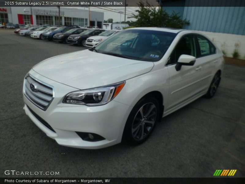 Crystal White Pearl / Slate Black 2015 Subaru Legacy 2.5i Limited