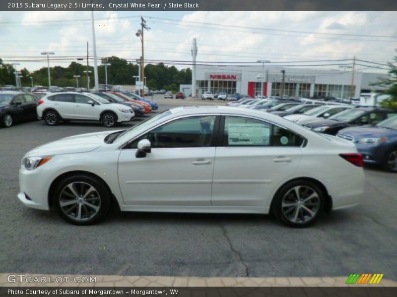 Crystal White Pearl / Slate Black 2015 Subaru Legacy 2.5i Limited