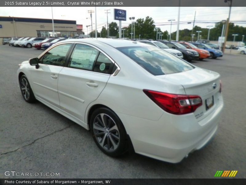 Crystal White Pearl / Slate Black 2015 Subaru Legacy 2.5i Limited