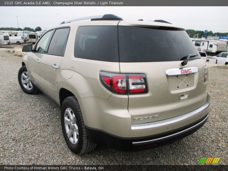 Champagne Silver Metallic / Light Titanium 2015 GMC Acadia SLE AWD