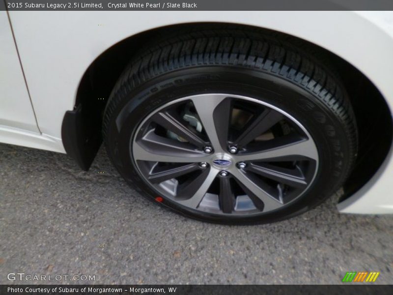 Crystal White Pearl / Slate Black 2015 Subaru Legacy 2.5i Limited