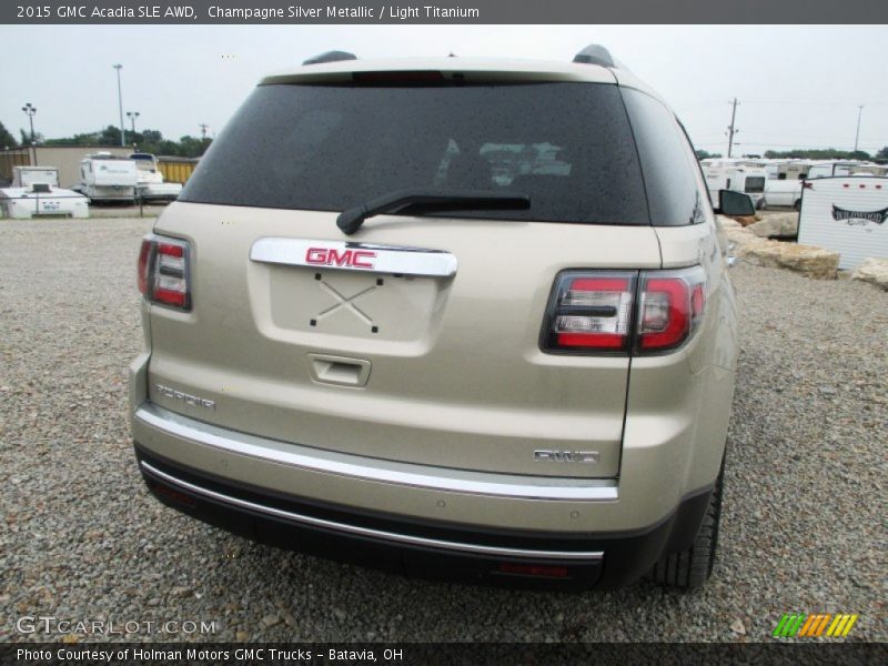Champagne Silver Metallic / Light Titanium 2015 GMC Acadia SLE AWD