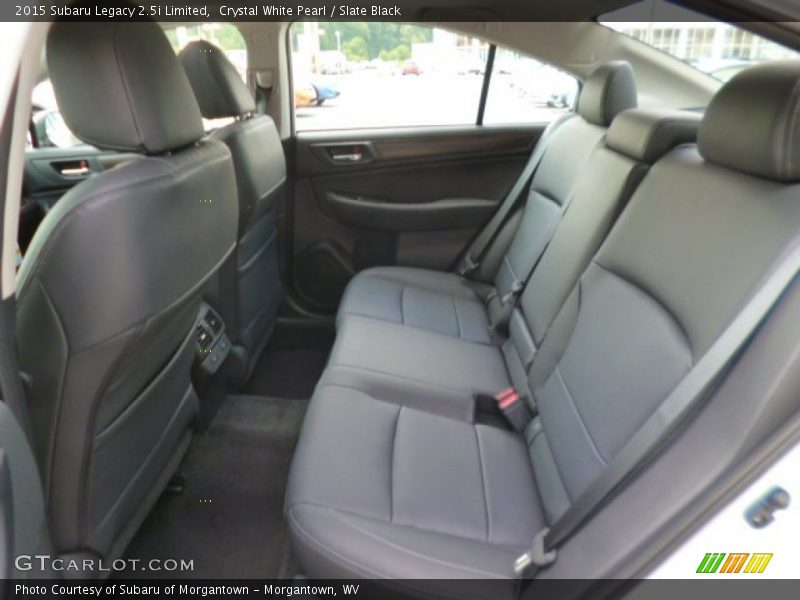 Crystal White Pearl / Slate Black 2015 Subaru Legacy 2.5i Limited