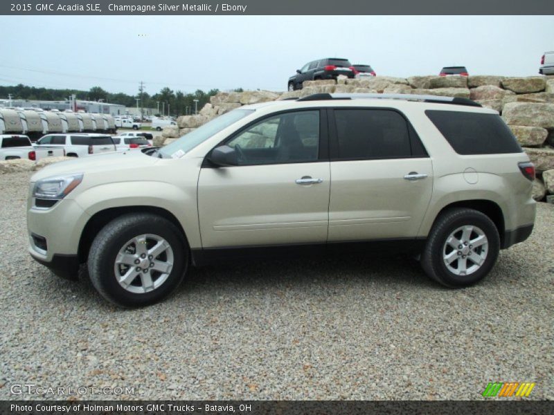 Champagne Silver Metallic / Ebony 2015 GMC Acadia SLE