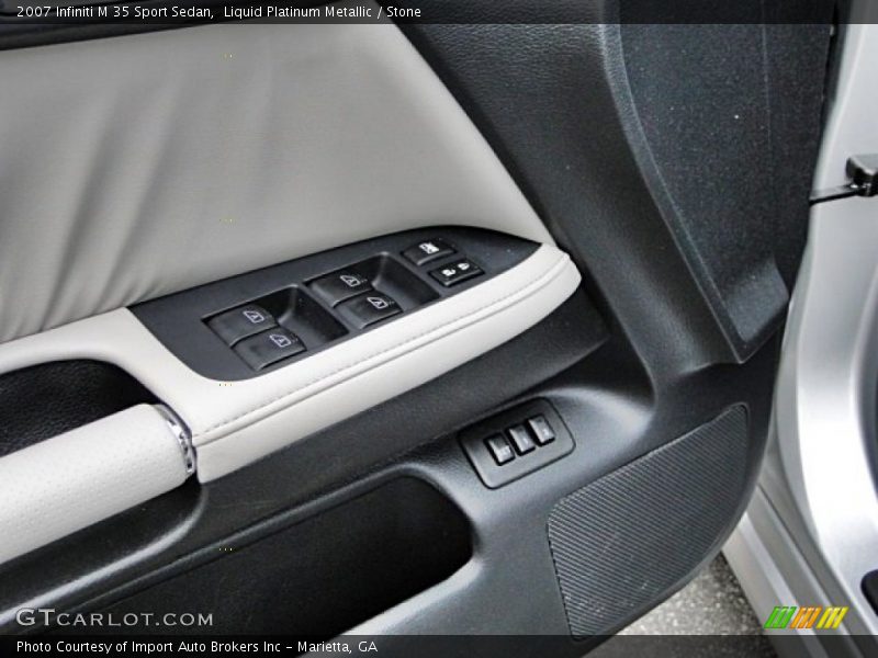 Liquid Platinum Metallic / Stone 2007 Infiniti M 35 Sport Sedan