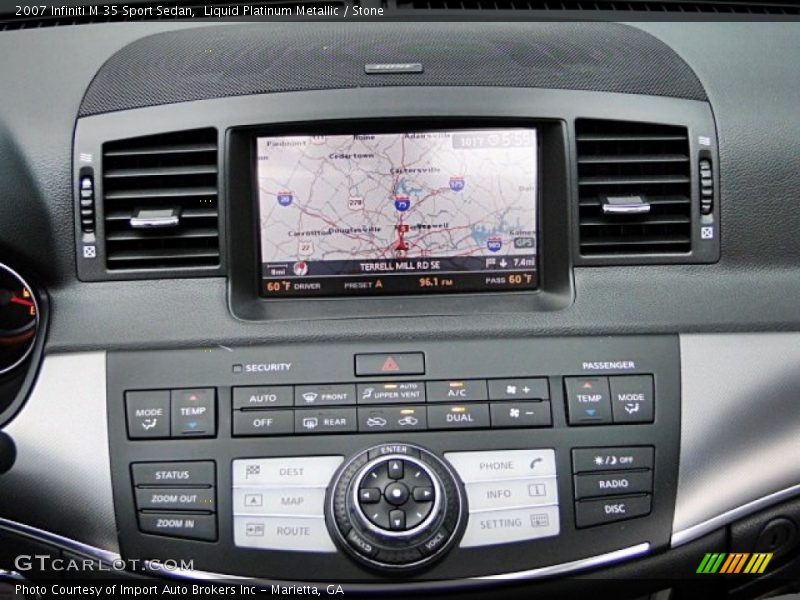 Liquid Platinum Metallic / Stone 2007 Infiniti M 35 Sport Sedan