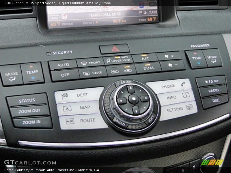 Liquid Platinum Metallic / Stone 2007 Infiniti M 35 Sport Sedan
