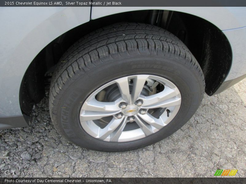 Silver Topaz Metallic / Jet Black 2015 Chevrolet Equinox LS AWD