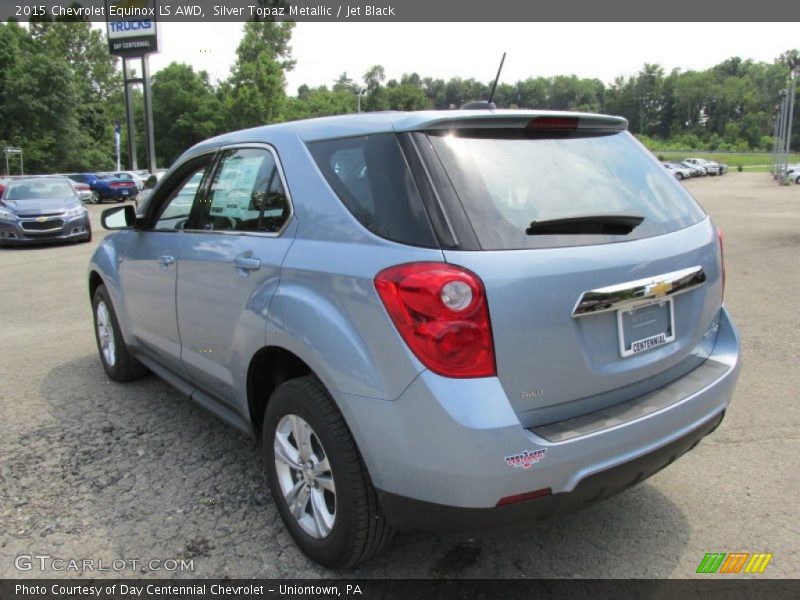 Silver Topaz Metallic / Jet Black 2015 Chevrolet Equinox LS AWD