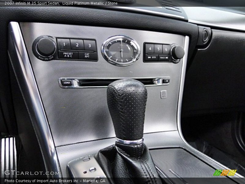 Liquid Platinum Metallic / Stone 2007 Infiniti M 35 Sport Sedan