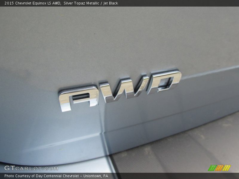 Silver Topaz Metallic / Jet Black 2015 Chevrolet Equinox LS AWD