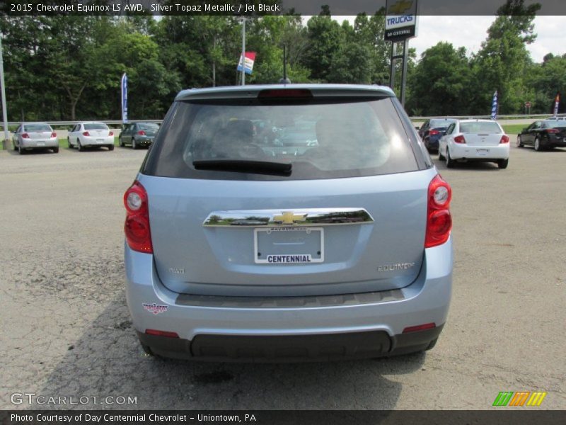 Silver Topaz Metallic / Jet Black 2015 Chevrolet Equinox LS AWD
