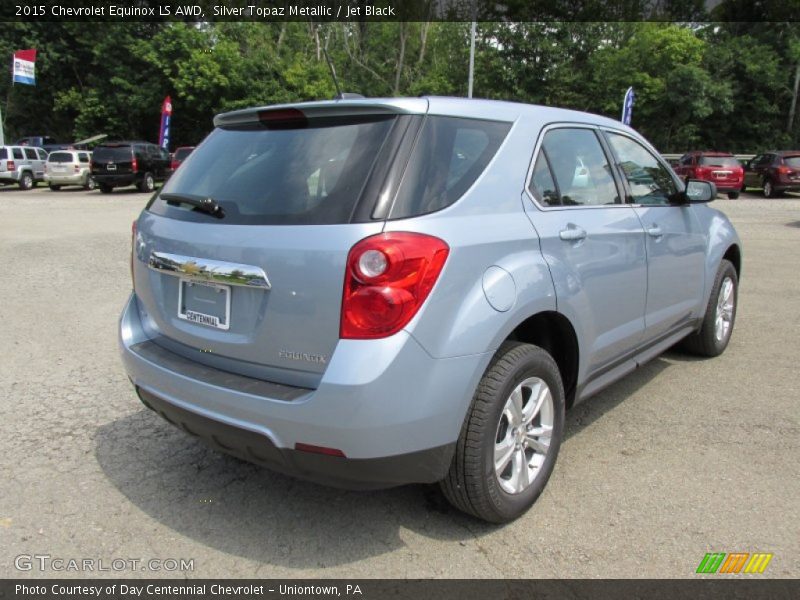Silver Topaz Metallic / Jet Black 2015 Chevrolet Equinox LS AWD