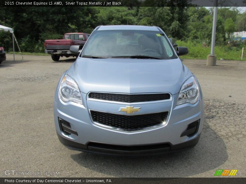 Silver Topaz Metallic / Jet Black 2015 Chevrolet Equinox LS AWD