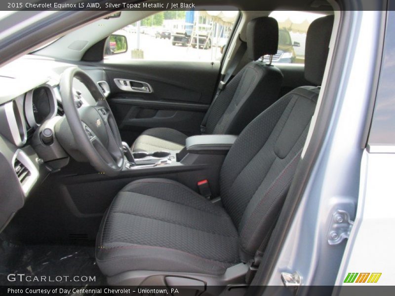 Silver Topaz Metallic / Jet Black 2015 Chevrolet Equinox LS AWD