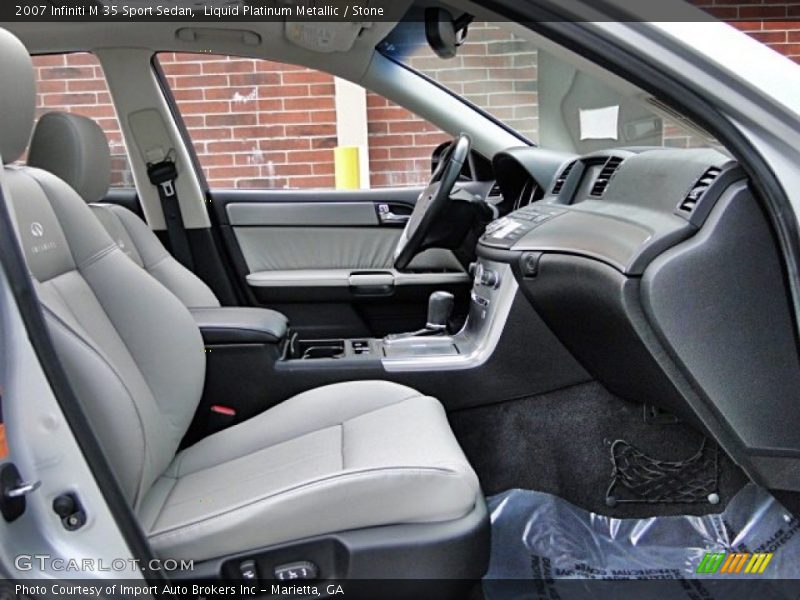 Liquid Platinum Metallic / Stone 2007 Infiniti M 35 Sport Sedan
