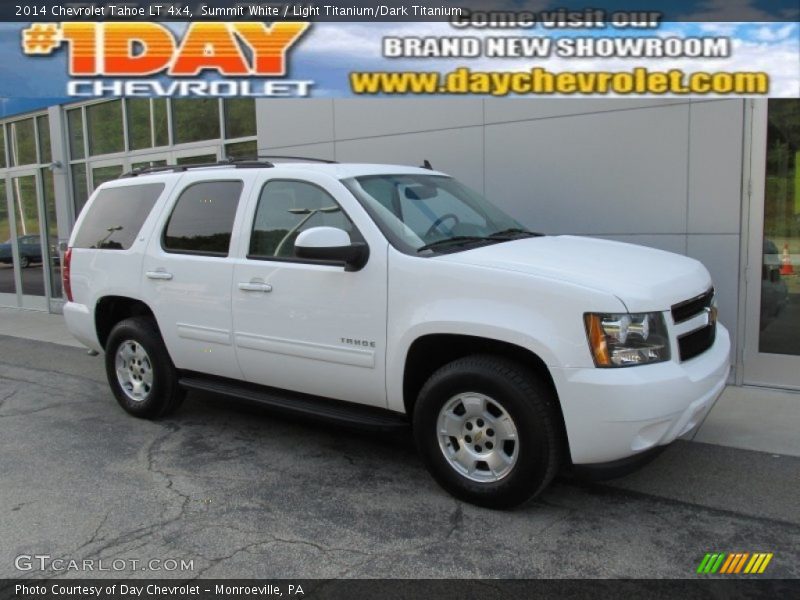 Summit White / Light Titanium/Dark Titanium 2014 Chevrolet Tahoe LT 4x4