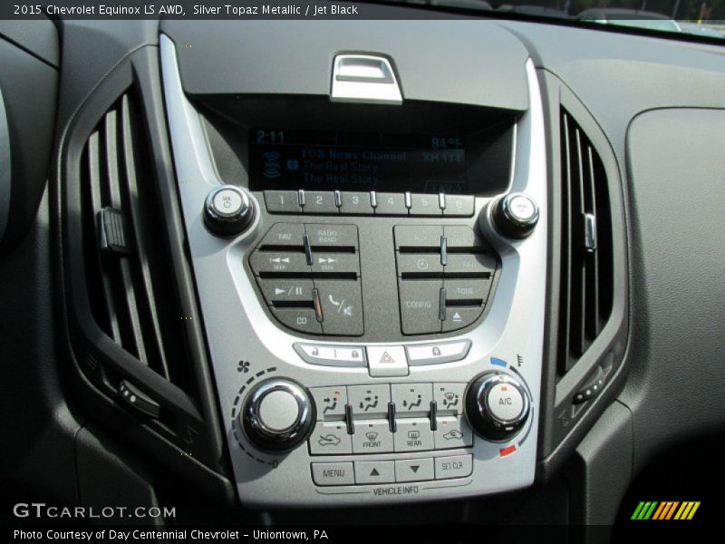 Silver Topaz Metallic / Jet Black 2015 Chevrolet Equinox LS AWD