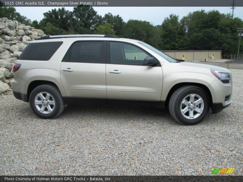 Champagne Silver Metallic / Ebony 2015 GMC Acadia SLE