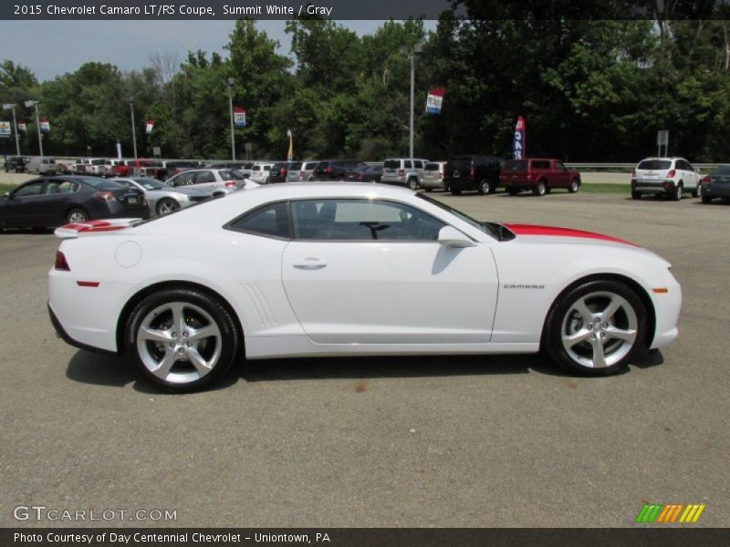 Summit White / Gray 2015 Chevrolet Camaro LT/RS Coupe