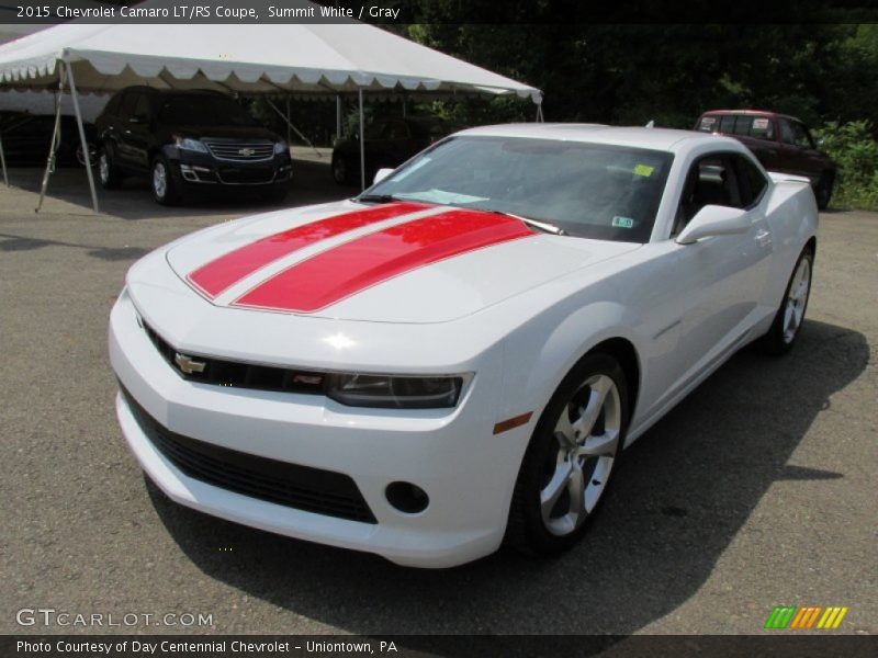 Summit White / Gray 2015 Chevrolet Camaro LT/RS Coupe