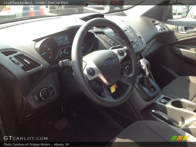 Sunset / Charcoal Black 2014 Ford Escape S