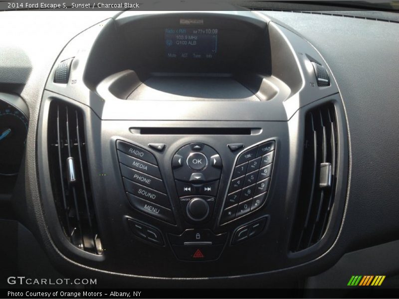 Sunset / Charcoal Black 2014 Ford Escape S