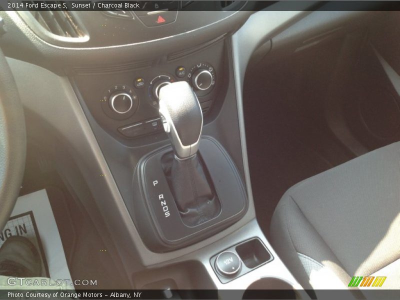 Sunset / Charcoal Black 2014 Ford Escape S