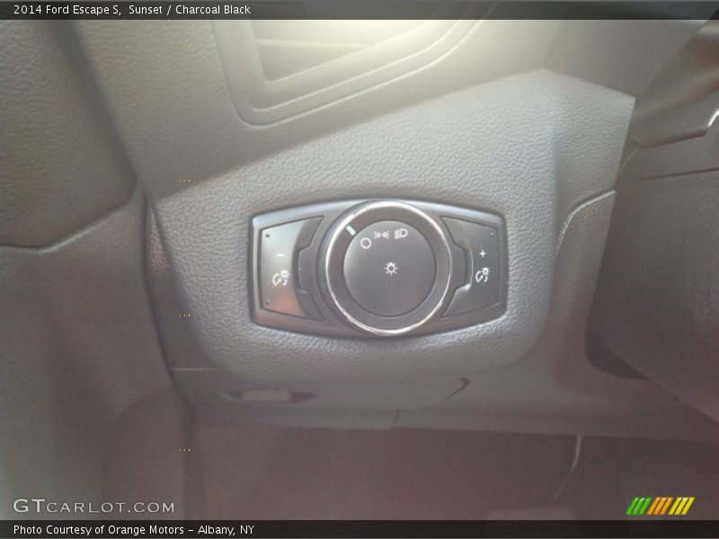 Sunset / Charcoal Black 2014 Ford Escape S