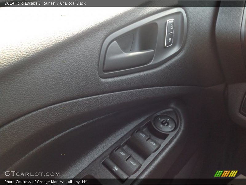 Sunset / Charcoal Black 2014 Ford Escape S