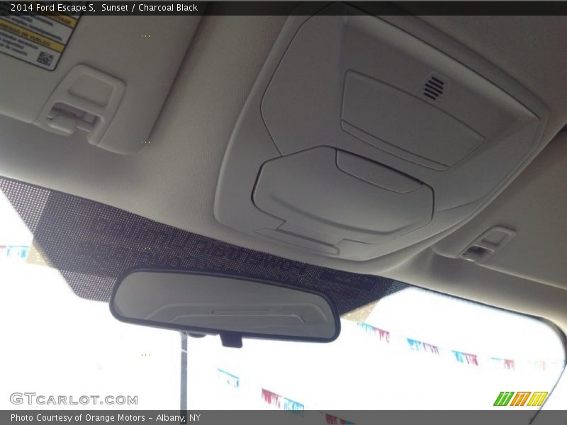Sunset / Charcoal Black 2014 Ford Escape S