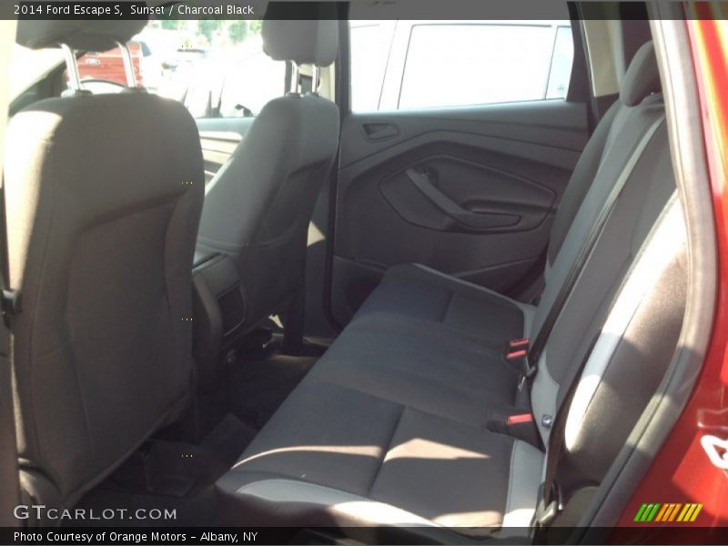 Sunset / Charcoal Black 2014 Ford Escape S