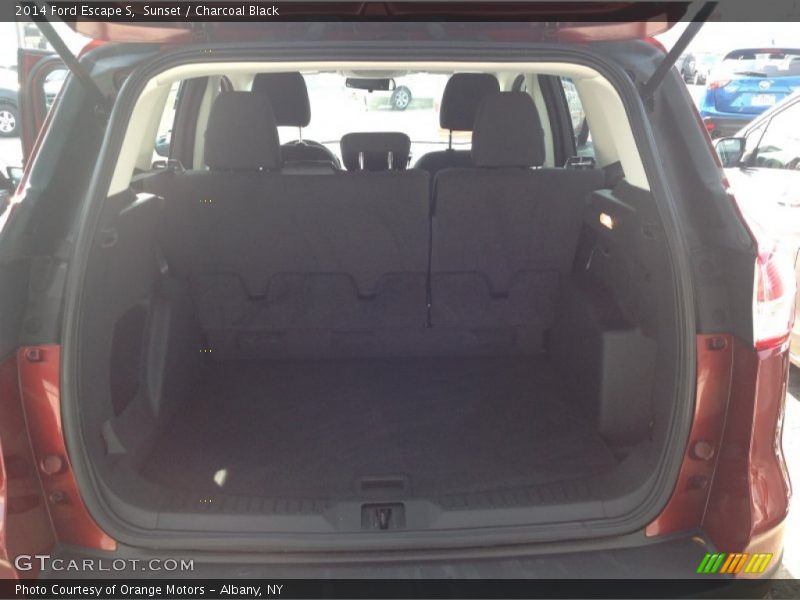 Sunset / Charcoal Black 2014 Ford Escape S