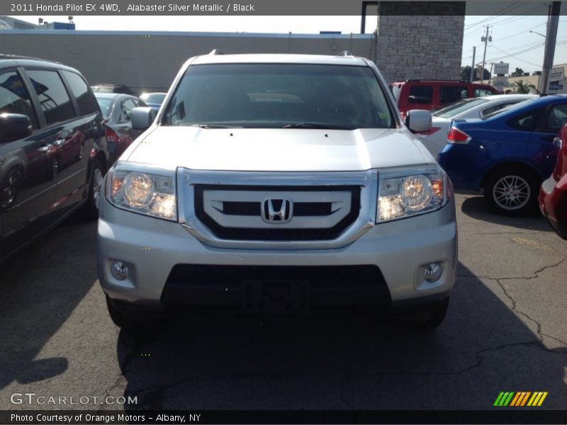 Alabaster Silver Metallic / Black 2011 Honda Pilot EX 4WD