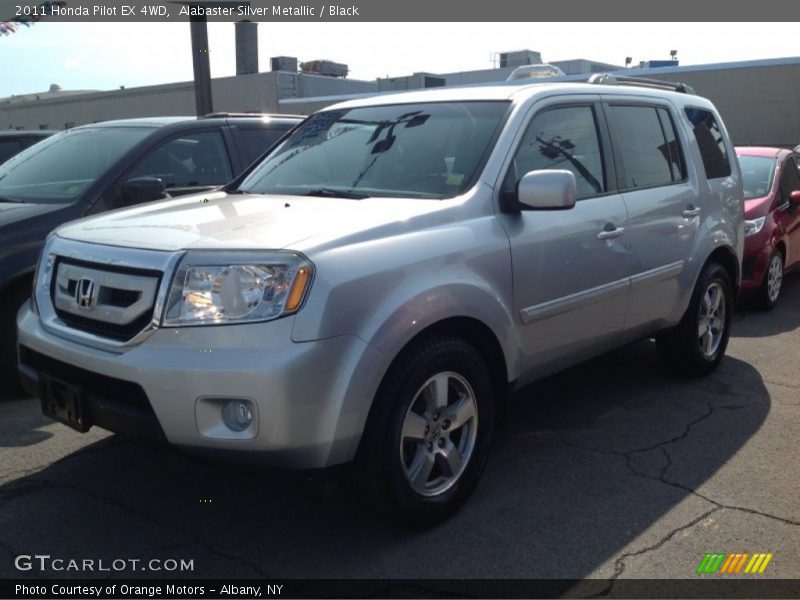 Alabaster Silver Metallic / Black 2011 Honda Pilot EX 4WD