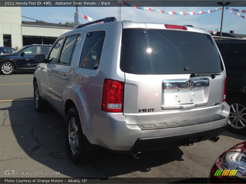 Alabaster Silver Metallic / Black 2011 Honda Pilot EX 4WD