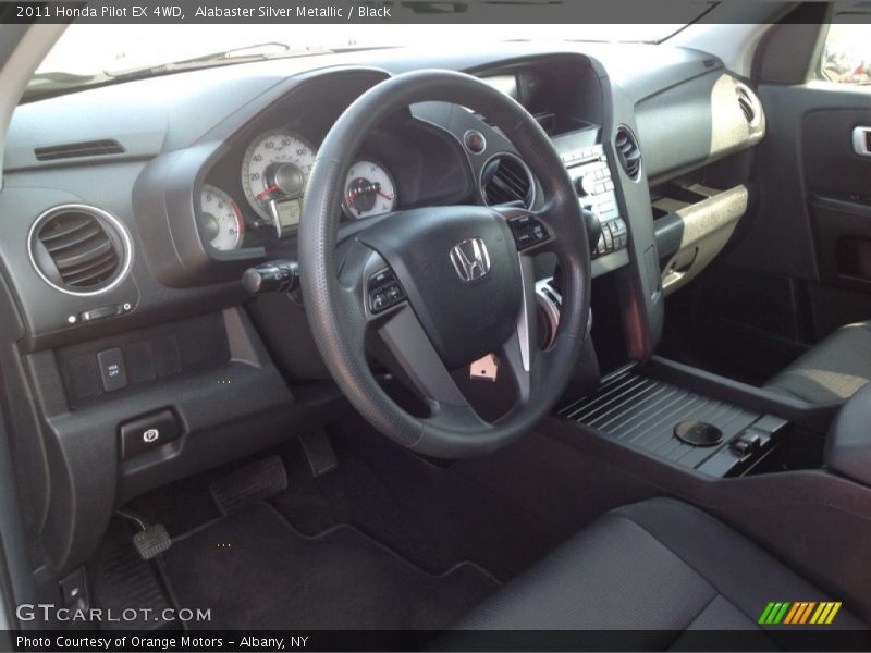 Alabaster Silver Metallic / Black 2011 Honda Pilot EX 4WD