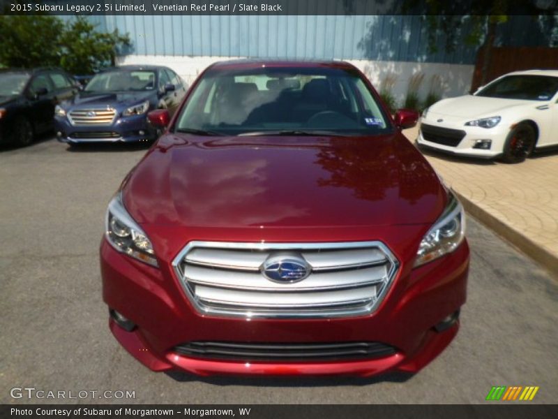 Venetian Red Pearl / Slate Black 2015 Subaru Legacy 2.5i Limited