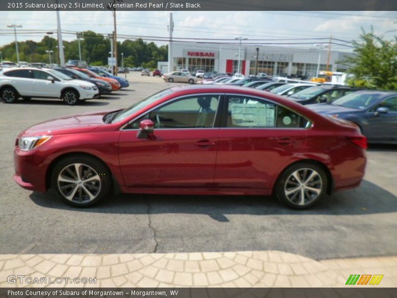 Venetian Red Pearl / Slate Black 2015 Subaru Legacy 2.5i Limited