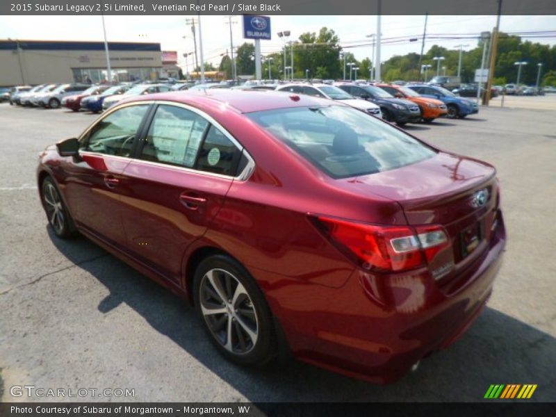 Venetian Red Pearl / Slate Black 2015 Subaru Legacy 2.5i Limited