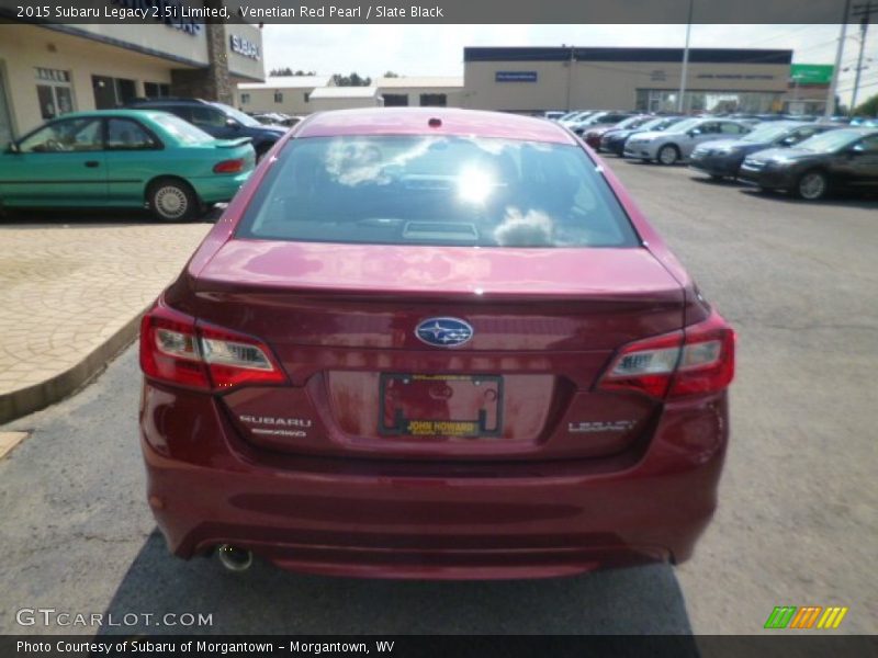 Venetian Red Pearl / Slate Black 2015 Subaru Legacy 2.5i Limited