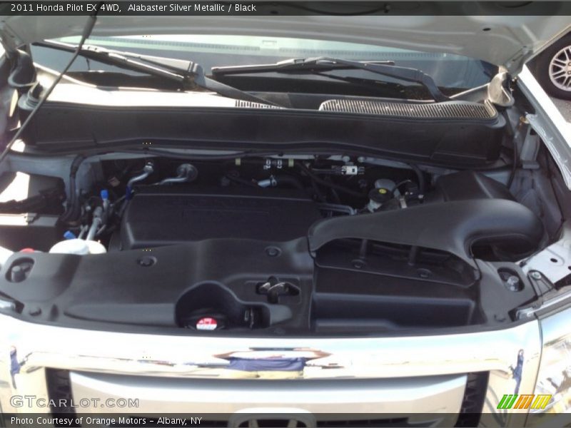 Alabaster Silver Metallic / Black 2011 Honda Pilot EX 4WD