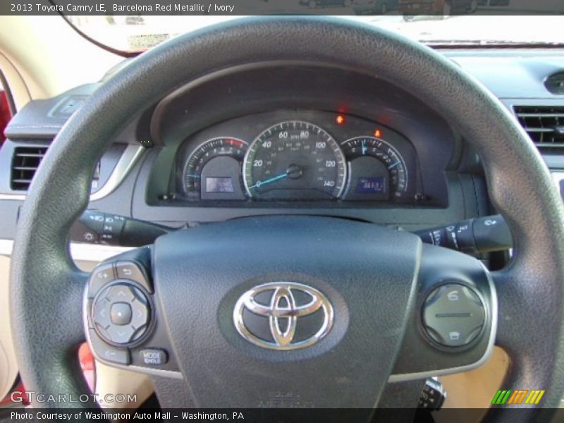 Barcelona Red Metallic / Ivory 2013 Toyota Camry LE