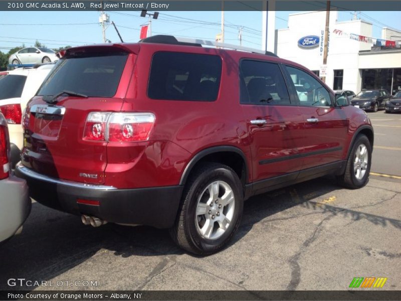 Red Jewel Tintcoat / Ebony 2010 GMC Acadia SL AWD