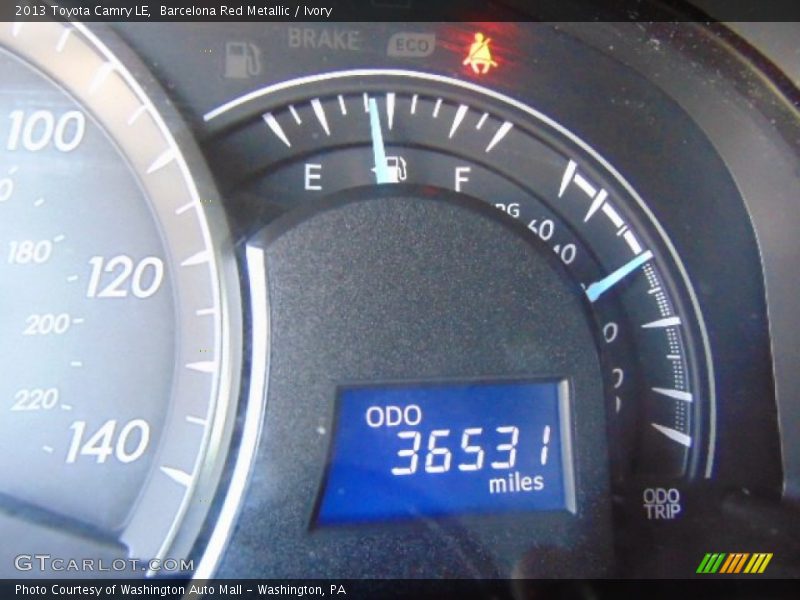 Barcelona Red Metallic / Ivory 2013 Toyota Camry LE