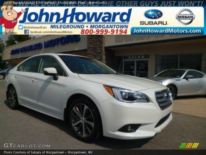 Crystal White Pearl / Warm Ivory 2015 Subaru Legacy 3.6R Limited