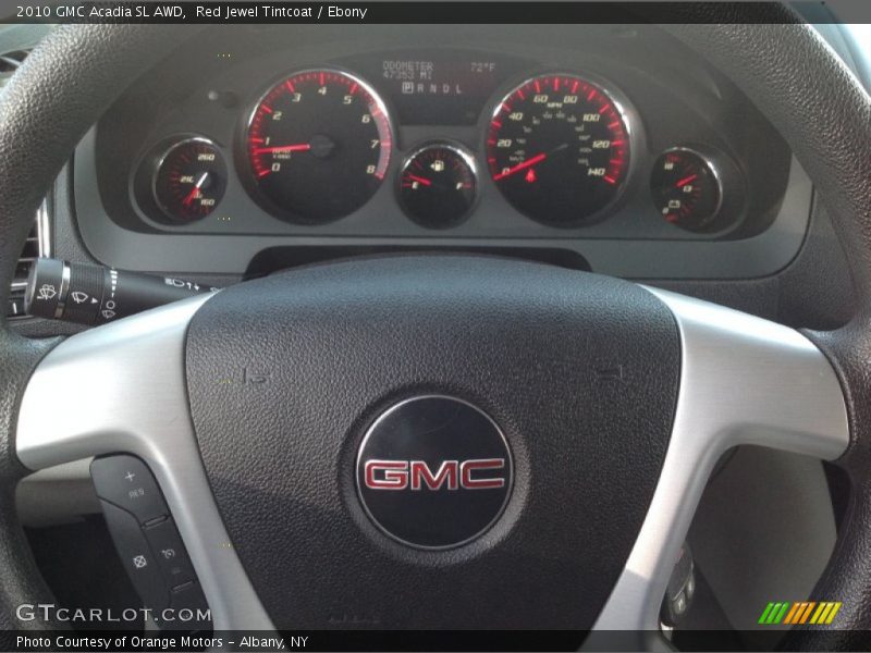 Red Jewel Tintcoat / Ebony 2010 GMC Acadia SL AWD
