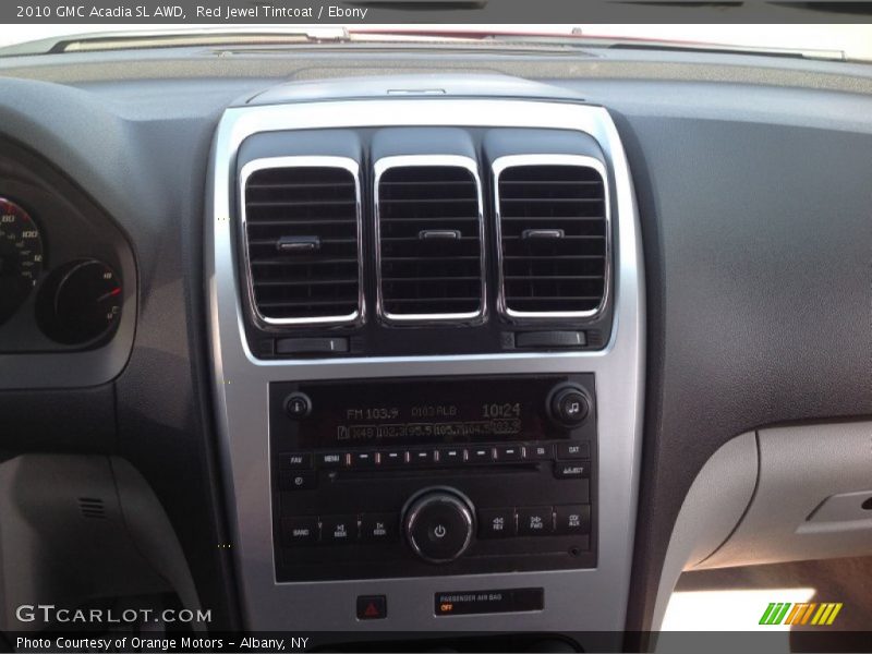 Red Jewel Tintcoat / Ebony 2010 GMC Acadia SL AWD
