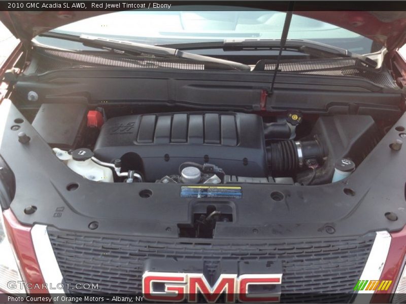 Red Jewel Tintcoat / Ebony 2010 GMC Acadia SL AWD